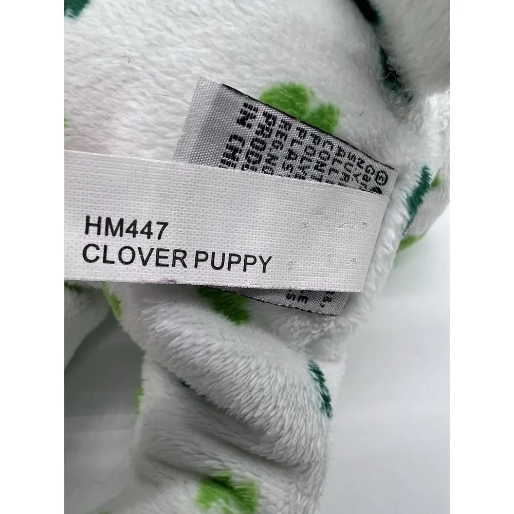 Ganz Webkinz Clover Puppy HM447 Plush Shamrock Dog St. Patrick's Day No Code